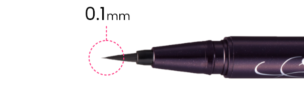 Ultra Fine brush with 0.1mm tip for easy strokes