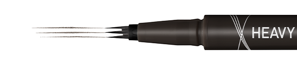 Ultra-fine triple-tip brush with 0.03mm tip!